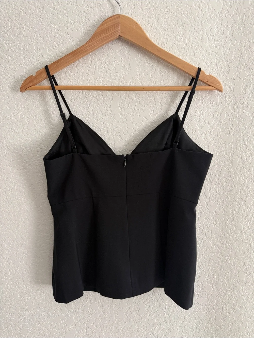 Trina Turk Black Spaghetti Straps Blouse Size 6